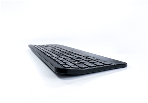 Three key area ergonomics wireless 2.4G + Bluetooth dual mode keyboard